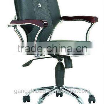 Blak color low back staff computer office chair for screen