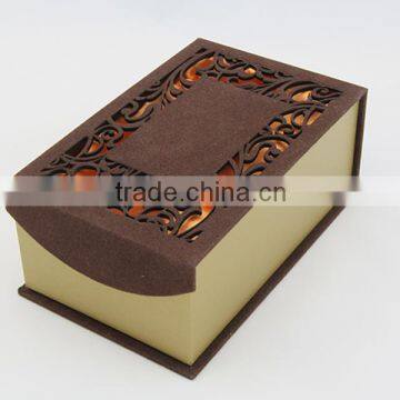 New design unique laser cut magnetic paper gift packaging box