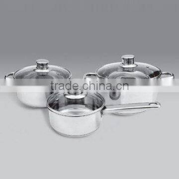 6pcs stainless steel cookware set