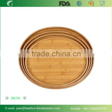 BR701 2015 Bamboo round Solid Tray sets