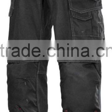 Heavy Duty Black Cordura Work Trousers With Holster Pockets