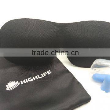3D Sleeping Eye Mask, Eye Sleep Mask,3D Eye Mask With Earplugs, Silk Sleep Mask EM-021 photo-3