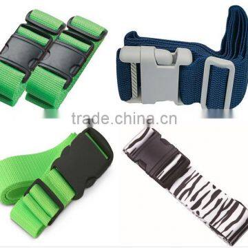 Custom design polyester/nylon/pp material nylon luggage belt for Suitcase Secure Strap Belt