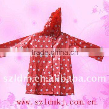 transparent PVC Children Raincoat