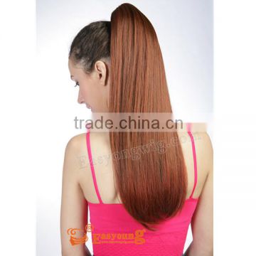 Buy 100% synthetic fiber red hair claw clip ponytail hair pieces for women