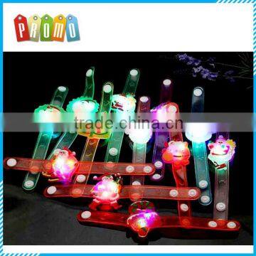 silicone Santa Claus glow bracelets, watches, Christmas series of light-emitting products,