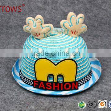 Fashion Promotional Wholesale Kids Hats Straw Rock Hop Rap Customes Children