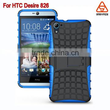 Hybrid TPU+PC Cover Spider stand function hard cover For HTC Desire 826 Case