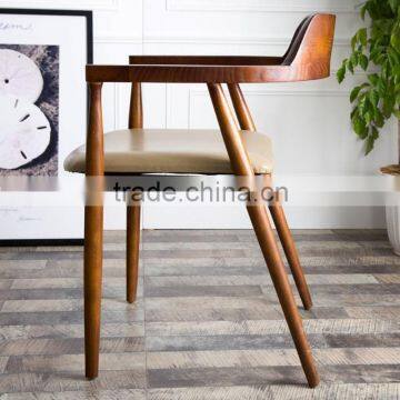 Import Solid Wood Upholstered Dining Chairs for Restaurant photo-3