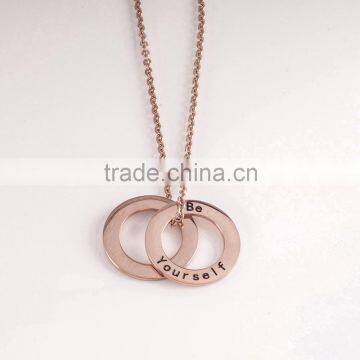 Custom size engraved circle pendant meaning design