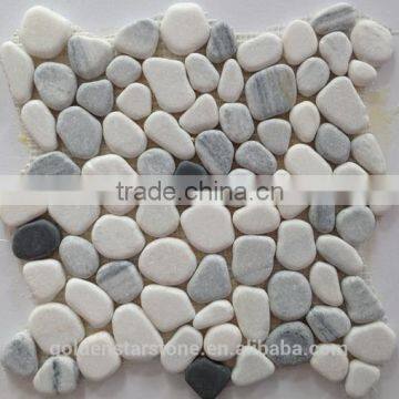 Good Quality Black and White Pebbles Pattern Tumbled