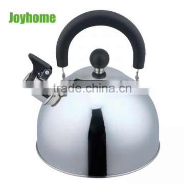 movable handle stainless steel single bottom whistling kettle