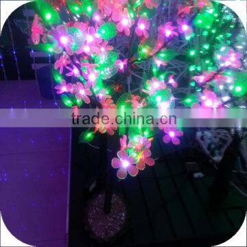 cherry blossom garden decoration plastic trees artificial cherry flower cheap led landscape tree lamp led fake blossom