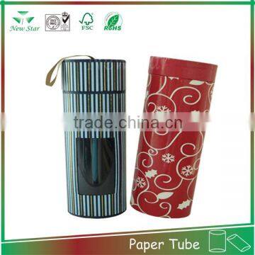 wholesale colorful wrappeing paer pacakging tube can box