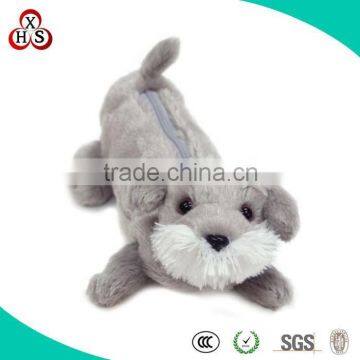 2015 High quality OEM custom plush dog pencil case hot sale