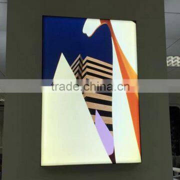 Customized UV printing Chain Store Advertising Backlit Frameless led fabric light box