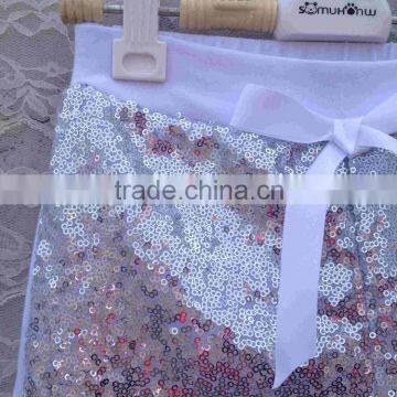 Wholesale Kids Shorts With Bow Knot High Quality Baby Sequin Shorts Petti Short Pants With Stretchy Cotton Shorts photo-2