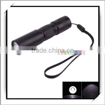 1-Mode 120-150 Lumens AA Battery Operated LED Flashlight Torch Black