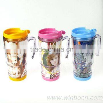 Handle Plastic Cartoon Childrens Cup & Mug DIY