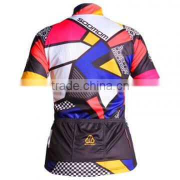 2014 summer windproof printed short sleeve cycling jerseys