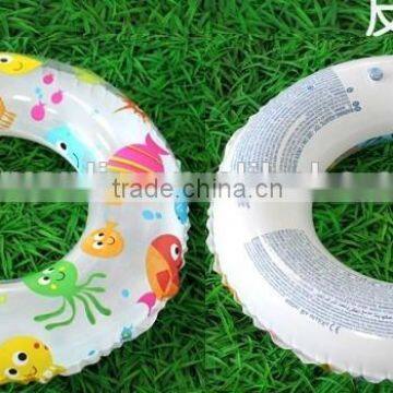 Colorful Inflatable PVC Swim Ring, Inflatable Donut Swimming Ring for Water Sports