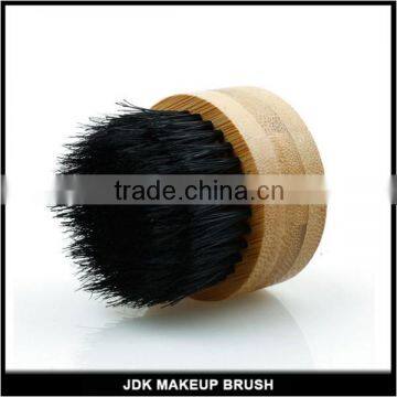 Bamboo Boar Bristle Beard Brush Black, Portable Tin Box Bearb Brush With Black Boar Bristle photo-2