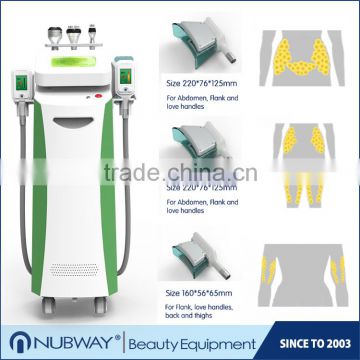 NUBWAY CE / FDA approved safety 1800W 5 cryo handle fat freezing cryolipolysis machine