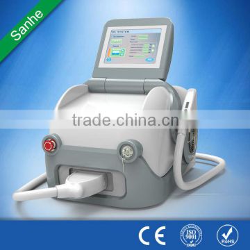 sanhe hot sell big spot size profesional portable SHR IPL hair removal machine