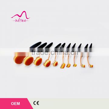 2017 new rose golden toothbrush oval brush makeup brush