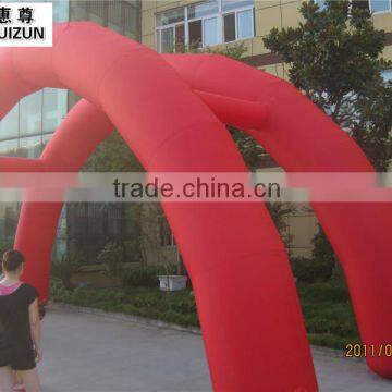 Attractive Colorful Promotion Advertising Double Inflatable Arch