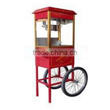 Hot air commercial electric popcorn machine with cart