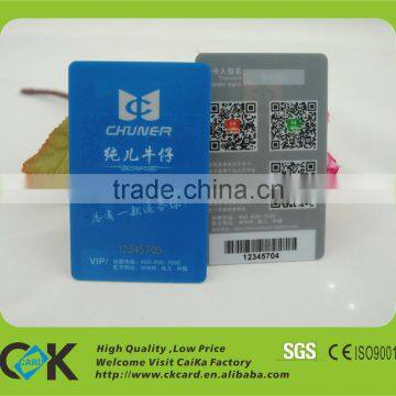 SGS Certification! CR80 Full Color Pringting Transparent Card With QR Code photo-2