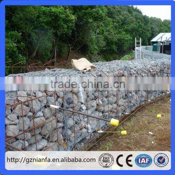 Manufacturer Price Hot Dipped Galvanized Gabion Wall for River Bank Protection(Guangzhou Factory)