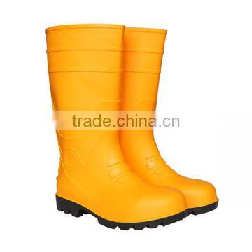 EN 20345 2004 S4 Yellow PVC Safety Boots photo-2