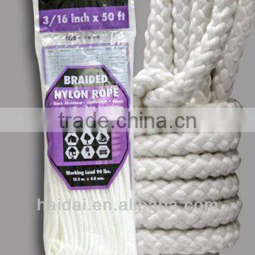 3/16 Inch 5mm Nylon Braided Rope
