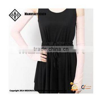 Women Arm Sleeves Fingerless Gloves Custom Car Sunshade Stretchy Long Sleeve photo-4