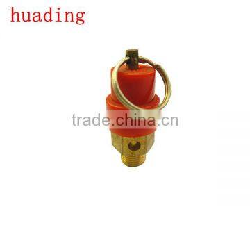 safety valve , mini brass safety valve with red hat , 1/8" 1/2" 3/8" 3/4" size ,high quality safety valve