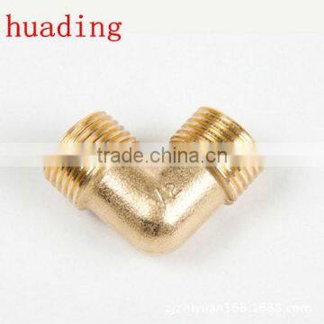 high quality brass connector with 1/8" 1/4" 3/8" 1/2" size ,L-type connector ,males thread