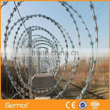 China factory hot dipped galvanized spiral razor barbed wire