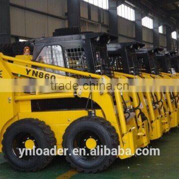 Mini Skid Steer Loade Yineng China YN860 Joy Stick and Fork photo-6