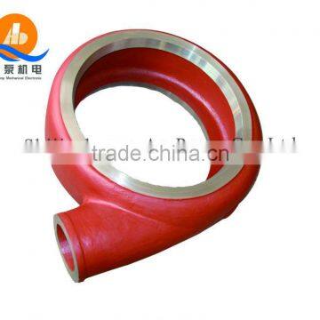 Hard metal volute liner