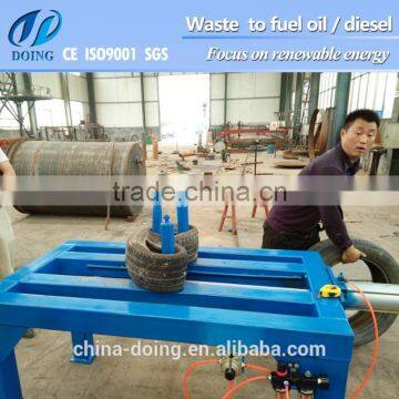No Need Power! Tire Doubling and Unpacking Machinery Packed Waste Tyres for Storage Space Saving photo-3