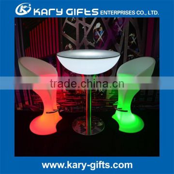 LED FURNITURE LIGHTING OUTDOOR HIGH BAR TABLE DESIGN