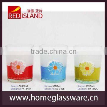 9oz screen printing machine glass cup with excellent price