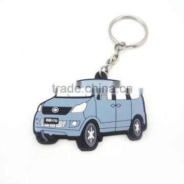 newly 3D silicone rubber car keychain