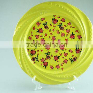 New Stainless Steel Decal and Spray Paint Plate Cast Iron Food Storage Dish Enamel Round Dish photo-6