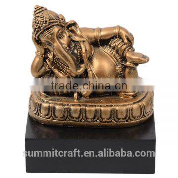 Resin antique gold hindo god ganesha wedding favor ganesha idol