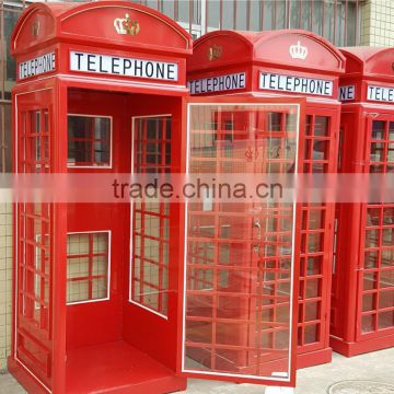 Red K6 style steel london phone box