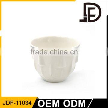 Hot selling Ramadan gift 12pcs cawa mini cup and saucers, white espresso cups saucers