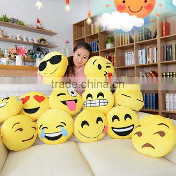 2015 promtion gift smiley emoticon custom printing decorative cute emoji cushion custom whatsapp plush pillow emoji